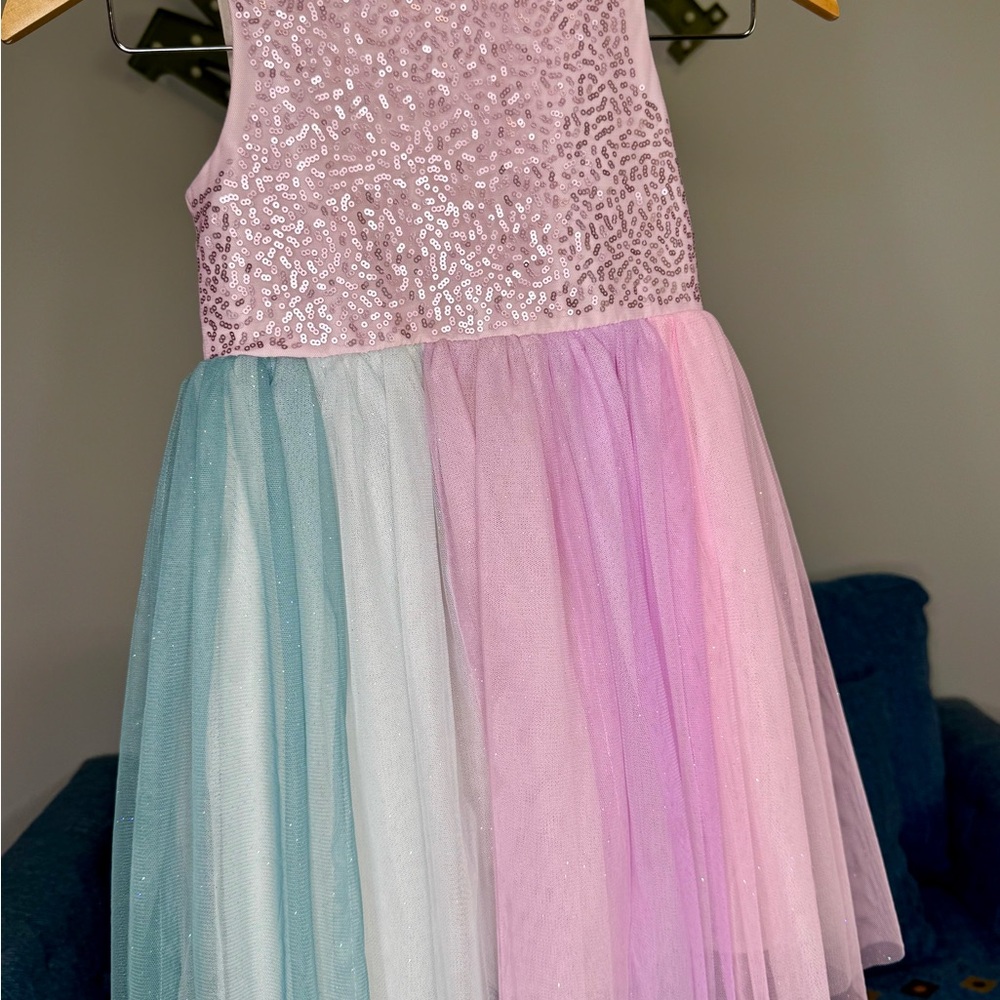 H&M Pink and Multicolor Kids Dress